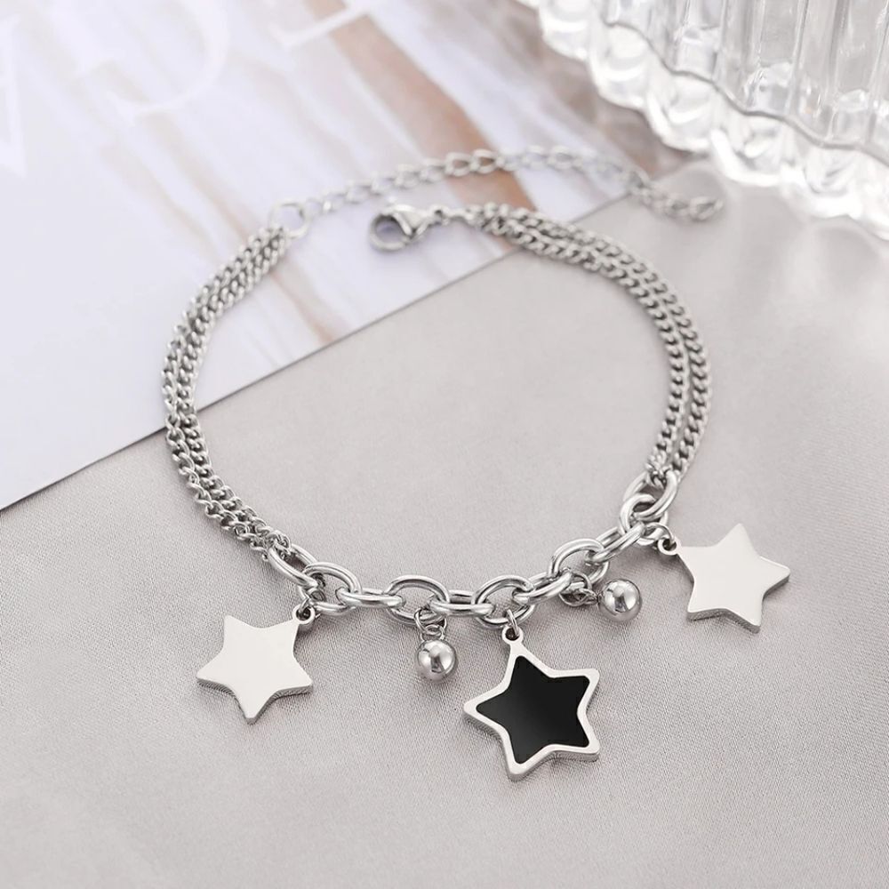 Stainless Steel Stars Bracelet